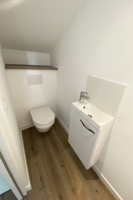 WC suspendus - Rénovation locatif Nantes 44